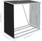 vidaXL - Haardhoutschuur - 163x83x154 - cm - gegalvaniseerd - staal - antraciet