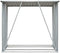 vidaXL - Haardhoutschuur - 163x83x154 - cm - gegalvaniseerd - staal - bruin