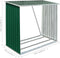 vidaXL - Haardhoutschuur - 163x83x154 - cm - gegalvaniseerd - staal - groen