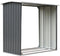 vidaXL - Haardhoutschuur - 172x91x154 - cm - gegalvaniseerd - staal - grijs