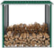 vidaXL - Haardhoutschuur - 172x91x154 - cm - gegalvaniseerd - staal - groen