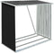 vidaXL - Haardhoutschuur - 172x91x154 - cm - gegalvaniseerd - staal - groen