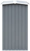 vidaXL - Haardhoutschuur - 172x91x154 - cm - gegalvaniseerd - staal - grijs