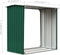 vidaXL - Haardhoutschuur - 172x91x154 - cm - gegalvaniseerd - staal - groen