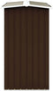 vidaXL - Haardhoutschuur - 172x91x154 - cm - gegalvaniseerd - staal - bruin