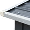 vidaXL - Haardhoutschuur - 172x91x154 - cm - gegalvaniseerd - staal - grijs