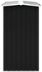 vidaXL - Haardhoutschuur - 172x91x154 - cm - gegalvaniseerd - staal - antraciet