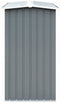 vidaXL - Haardhoutschuur - 172x91x154 - cm - gegalvaniseerd - staal - grijs