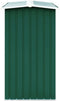 vidaXL - Haardhoutschuur - 172x91x154 - cm - gegalvaniseerd - staal - groen