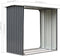 vidaXL - Haardhoutschuur - 172x91x154 - cm - gegalvaniseerd - staal - grijs