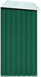 vidaXL - Haardhoutschuur - 172x91x154 - cm - gegalvaniseerd - staal - groen
