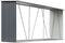 vidaXL - Haardhoutschuur - 330x84x152 - cm - gegalvaniseerd - staal - grijs
