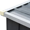 vidaXL - Haardhoutschuur - 330x84x152 - cm - gegalvaniseerd - staal - grijs