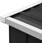vidaXL - Haardhoutschuur - 330x84x152 - cm - gegalvaniseerd - staal - antraciet