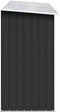 vidaXL - Haardhoutschuur - 330x84x152 - cm - gegalvaniseerd - staal - antraciet