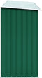 vidaXL - Haardhoutschuur - 330x84x152 - cm - gegalvaniseerd - staal - groen