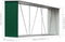 vidaXL - Haardhoutschuur - 330x84x152 - cm - gegalvaniseerd - staal - groen