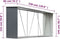 vidaXL - Haardhoutschuur - 330x84x152 - cm - gegalvaniseerd - staal - antraciet