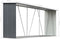 vidaXL - Haardhoutschuur - 330x84x152 - cm - gegalvaniseerd - staal - grijs