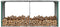 vidaXL - Haardhoutschuur - 330x92x153 - cm - gegalvaniseerd - staal - groen
