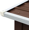 vidaXL - Haardhoutschuur - 330x92x153 - cm - gegalvaniseerd - staal - bruin