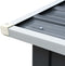 vidaXL - Haardhoutschuur - 330x92x153 - cm - gegalvaniseerd - staal - grijs