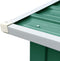 vidaXL - Haardhoutschuur - 330x92x153 - cm - gegalvaniseerd - staal - groen