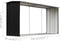 vidaXL - Haardhoutschuur - 330x92x153 - cm - gegalvaniseerd - staal - antraciet