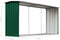 vidaXL - Haardhoutschuur - 330x92x153 - cm - gegalvaniseerd - staal - groen