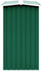 vidaXL - Haardhoutschuur - 330x92x153 - cm - gegalvaniseerd - staal - groen