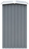 vidaXL - Haardhoutschuur - 330x92x153 - cm - gegalvaniseerd - staal - antraciet