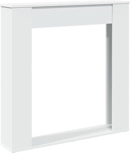 vidaXL - Haardombouw - 100x20x100 - cm - bewerkt - hout - wit