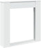 vidaXL - Haardombouw - 100x20x100 - cm - bewerkt - hout - wit
