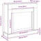 vidaXL - Haardombouw - 100x30x87,5 - cm - spaanplaat - zwart - eikenkleurig