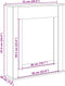 vidaXL - Haardombouw - 75x20x87,5 - cm - bewerkt - hout - sonoma - eikenkleurig