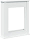 vidaXL - Haardombouw - 75x20x87,5 - cm - bewerkt - hout - wit