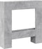 vidaXL - Haardombouw - 81x18x82 - cm - bewerkt - hout - betongrijs