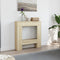 vidaXL - Haardombouw - 81x18x82 - cm - bewerkt - hout - sonoma - eikenkleurig