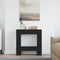 vidaXL - Haardombouw - 81x18x82 - cm - spaanplaat - zwart - eikenkleurig