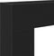 vidaXL - Haardombouw - 81x18x82 - cm - spaanplaat - zwart - eikenkleurig
