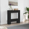 vidaXL - Haardombouw - 81x18x82 - cm - spaanplaat - zwart - eikenkleurig