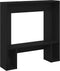vidaXL - Haardombouw - 81x18x82 - cm - spaanplaat - zwart - eikenkleurig
