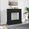 vidaXL - Haardombouw - 90x30x90 - cm - spaanplaat - zwart - eikenkleurig