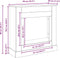 vidaXL - Haardombouw - 90x30x90 - cm - spaanplaat - zwart - eikenkleurig