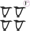 vidaXL - Haarspeld - tafelpoten - 4 - st - 10 - cm - massief - staal - zwart