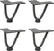 vidaXL - Haarspeld - tafelpoten - 4 - st - 10 - cm - massief - staal - antracietkleurig