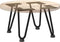 vidaXL - Haarspeld - tafelpoten - 4 - st - 20 - cm - massief - staal - zwart