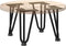 vidaXL - Haarspeld - tafelpoten - 4 - st - 20 - cm - massief - staal - zwart