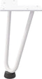 vidaXL - Haarspeld - tafelpoten - 4 - st - 20 - cm - massief - staal - wit