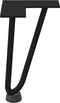 vidaXL - Haarspeld - tafelpoten - 4 - st - 20 - cm - massief - staal - zwart